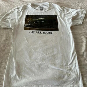 Star Wars Yoda I’m All Ears T-Shirt (Small - Men’s)